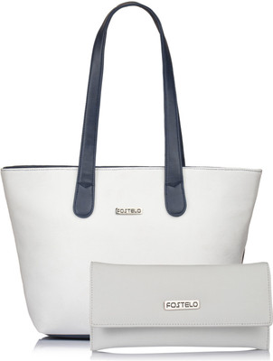 

Fostelo Shoulder Bag(White, Blue), Blue;white
