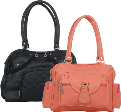 

Element Cart Hand-held Bag(Orange, Black), Black;orange