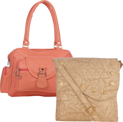 

Fillincart Sling Bag(Orange, Beige), Beige;orange