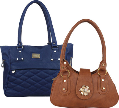 

Element Cart Hand-held Bag(Blue, Brown)