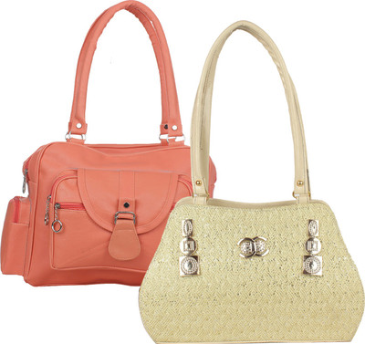 

Element Cart Hand-held Bag(Orange, Gold), Gold;orange