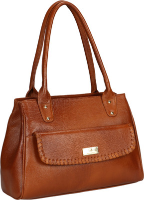 

Leather Giant Shoulder Bag(Brown)