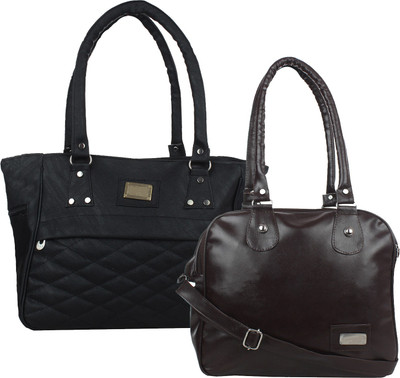 

Element Cart Hand-held Bag(Black, Brown)