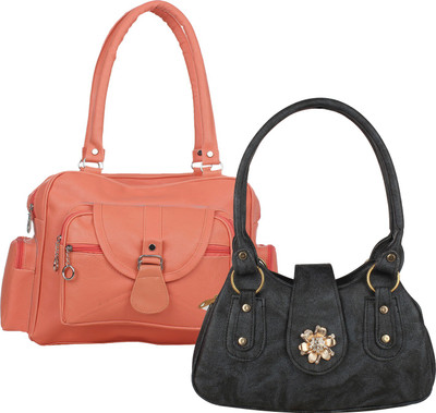 

Element Cart Hand-held Bag(Orange, Black), Black;orange