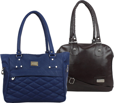 

Fillin Cart Hand-held Bag(Blue, Brown)