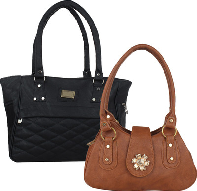 

Fillin Cart Shoulder Bag(Black, Brown)