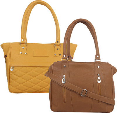 

Element Cart Hand-held Bag(Beige, Brown)