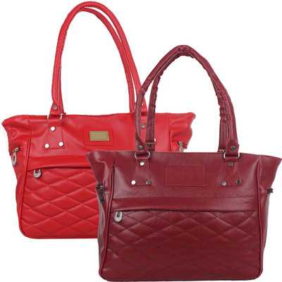 

Fillin Cart Hand-held Bag(Maroon, Red)