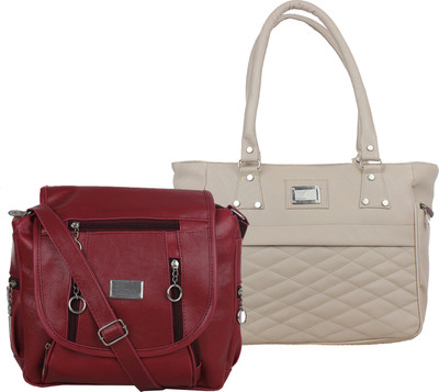 

Fillin Cart Sling Bag(Grey, Maroon)
