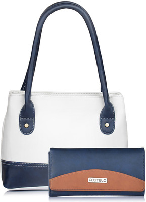 

Fostelo Shoulder Bag(White, Blue), Blue;white
