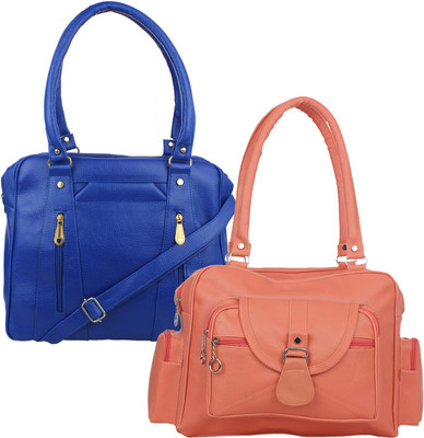 

Fillincart Hand-held Bag(Orange, Blue), Blue;orange