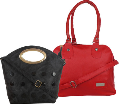 

Element Cart Hand-held Bag(Red, Black), Black;red