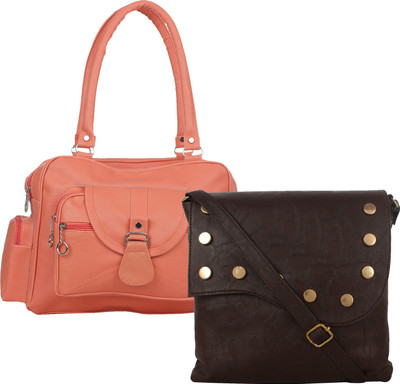 

Fillincart Sling Bag(Orange, Brown), Brown;orange