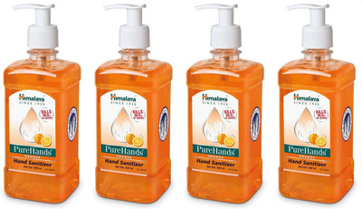 

Himalaya PURE HANDS ORANGE SANITIZER, 500 ML PACK, SET OF 4 PACKS, TOTAL 2000 ML(2000 ml, Pump Dispenser, Pack of 4)