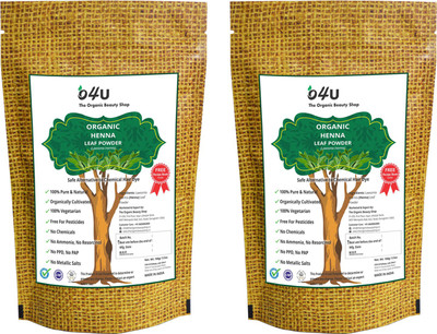 

O4U Organic Henna powder / natural & herbal Henna leaf powder for hair - set of 2 (100 gm + 100 gm)(200 g)