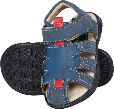 

BUCKLED UP Boys Velcro Strappy Sandals(Blue