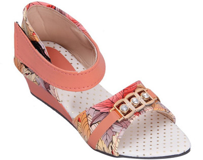 

Indcrown Girls Velcro Wedges(Multicolor