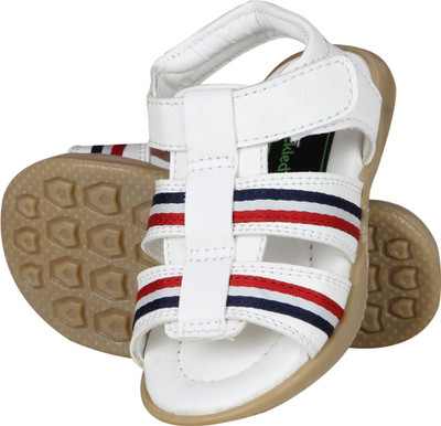 

BUCKLED UP Boys Velcro Strappy Sandals(White