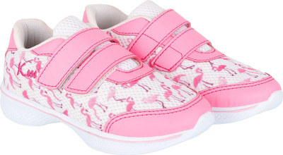 

KazarMax Girls Velcro Running Shoes(Pink, Flamingo printed
