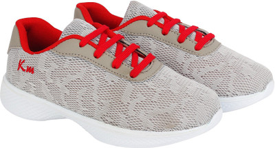 

KazarMax Boys & Girls Lace Running Shoes(Grey, Navy red