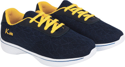 

KazarMax Boys & Girls Lace Running Shoes(Dark Blue, Navy yellow