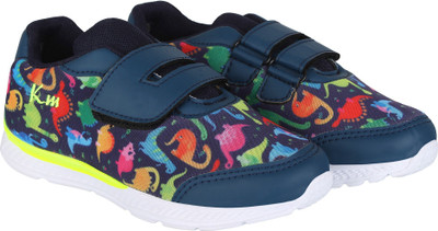 

KazarMax Boys & Girls Velcro Running Shoes(Blue, Dino printed
