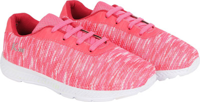 

KazarMax Girls Lace Running Shoes(Pink, Marble peach