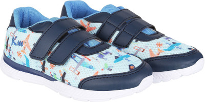 

KazarMax Boys Velcro Running Shoes(Blue, Aeroplane printed