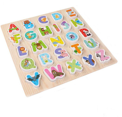 

Baybee Alphabet Premium Wooden Letter And Fruit / Educational Toy with Knobs for Children B (Alphabet)(Multicolor)