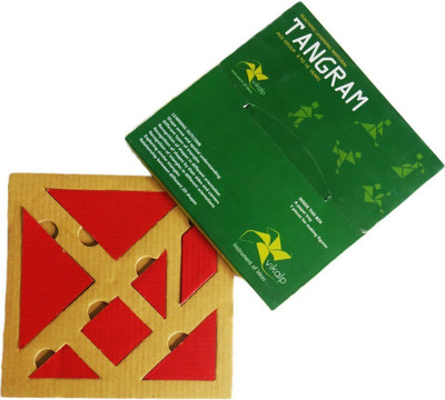 Vikalp India Pvt. Ltd. Tangram : Learn forming Shapes and Orientation |Educational Toys/Learning Kits/Educational Kits/Math Kit(Multicolor)