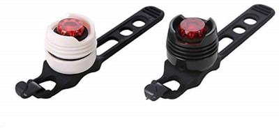 

Xeekart Bike Bicycle Super Bright Led Safety Warning Head and Tail Lights (Set of 2)(Black:White) Red Light LED Front Rear Light Combo(Red)