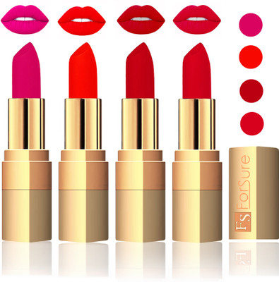 

Forsure Golden Velvet Matte Lipstick(Purple,Hot Red,Maroon,Mauve, 14 g)