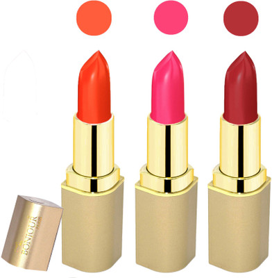 

Bonjour Paris Creamy matte lipstick 17-06K1(orange-pink-dark red, 12 g)