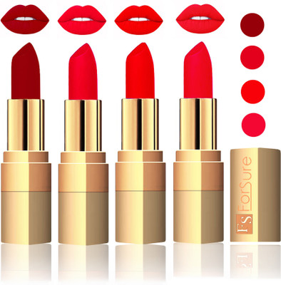 

Forsure Golden Velvet Matte Lipstick(Maroon,Sweet Pink,Romantic Red,Red, 14 g)