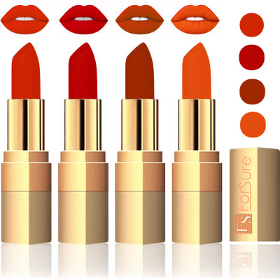 

Forsure Golden Velvet Matte Lipstick(Chocolate,Coffee,Brown,Light Brown, 14 g)