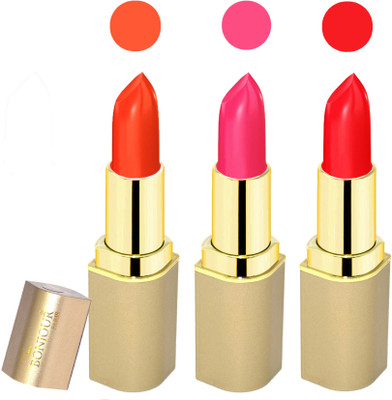 Bonjour Paris Creamy matte lipstick 17-06K6(orange-pink-red, 12 g)
