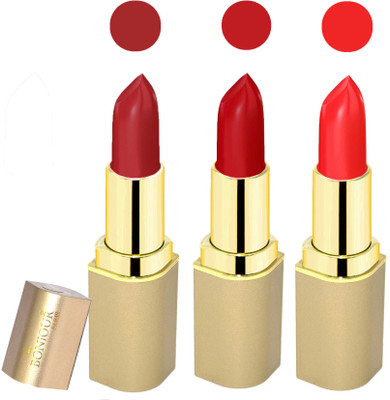 

Bonjour Paris Creamy matte lipstick 17-06M1(dark red-dark red-red, 12 g)