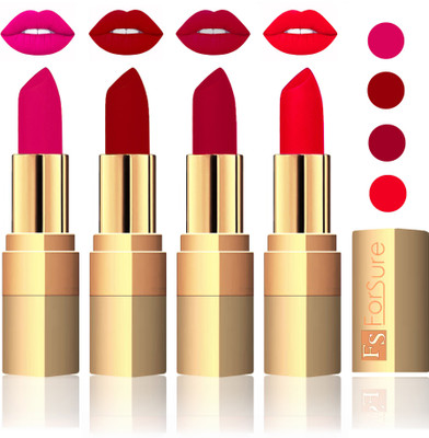 

Forsure Golden Velvet Matte Lipstick(Purple,Maroon,Plum,Sweet Pink, 14 g)