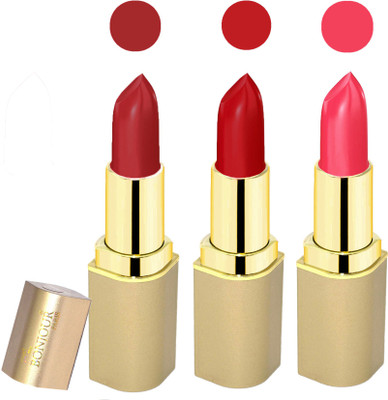 

Bonjour Paris Creamy matte lipstick 17-06M6(dark red-dark red-pink, 12 g)