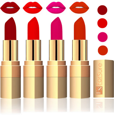 

Forsure Golden Velvet Matte Lipstick(Maroon,Sweet Red,Purple,Chocolate, 14 g)