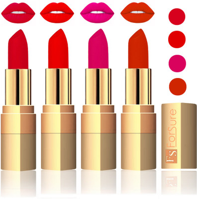 

Forsure Golden Velvet Matte Lipstick(Mauve,Sweet Red,Purple,Chocolate, 14 g)