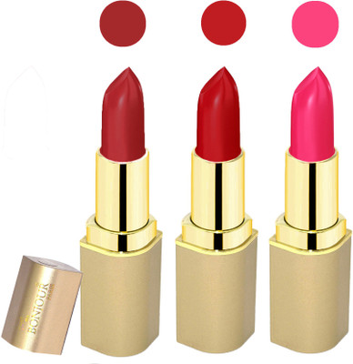 

Bonjour Paris Creamy matte lipstick 17-06M5(dark red-dark red-pink, 12 g)