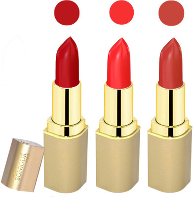 

Bonjour Paris Creamy matte lipstick 17-06N6(dark red-red-mauve, 12 g)
