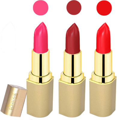 Bonjour Paris Creamy matte lipstick 17-06L5(pink-dark red-red, 12 g)