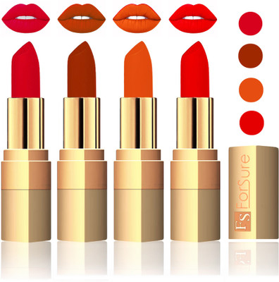 

Forsure Golden Velvet Matte Lipstick(Mauve,Brown,Light Brown,Sweet Red, 14 g)
