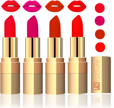 

Forsure Golden Velvet Matte Lipstick(Red,Purple,Chocolate,Hot Red)