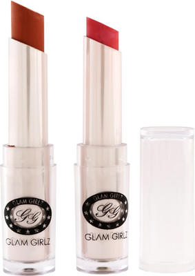 

Glam Girlz Matte Lipstick-Combo(19&08)(coffee nude, light pink)