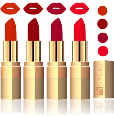 

Forsure Golden Velvet Matte Lipstick(Chocolate,Maroon,Plum,Sweet Pink, 14 g)