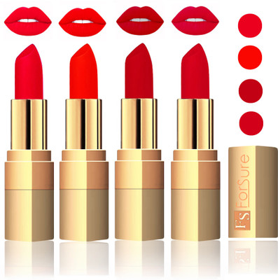 

Forsure Golden Velvet Matte Lipstick(Sweet Pink,Hot Red,Maroon,Mauve, 14 g)