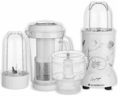 

Wonderchef Nutri-blend CKM White 400 W Juicer Mixer Grinder(White, 3 Jars)